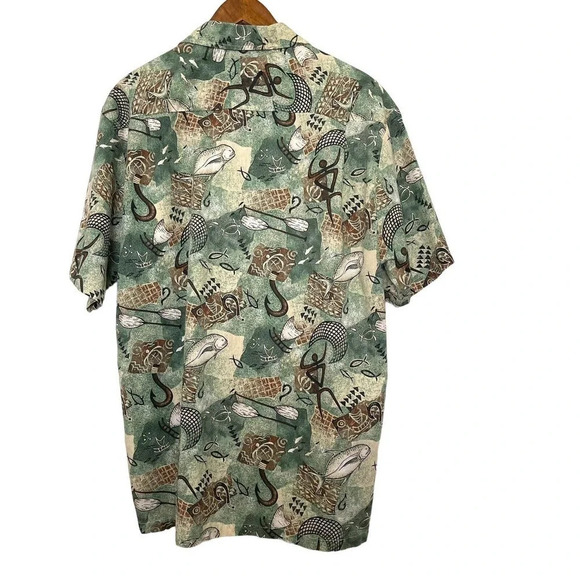 Vintage Howie Mens Hawaiian Button Up Shirt Size XL - Picture 2 of 4